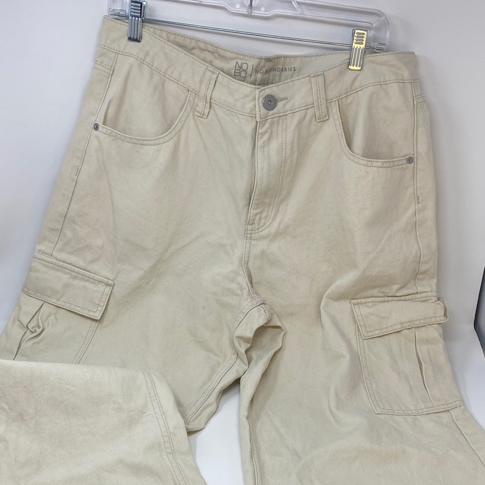 No Boundaries Cream Cargo Pants